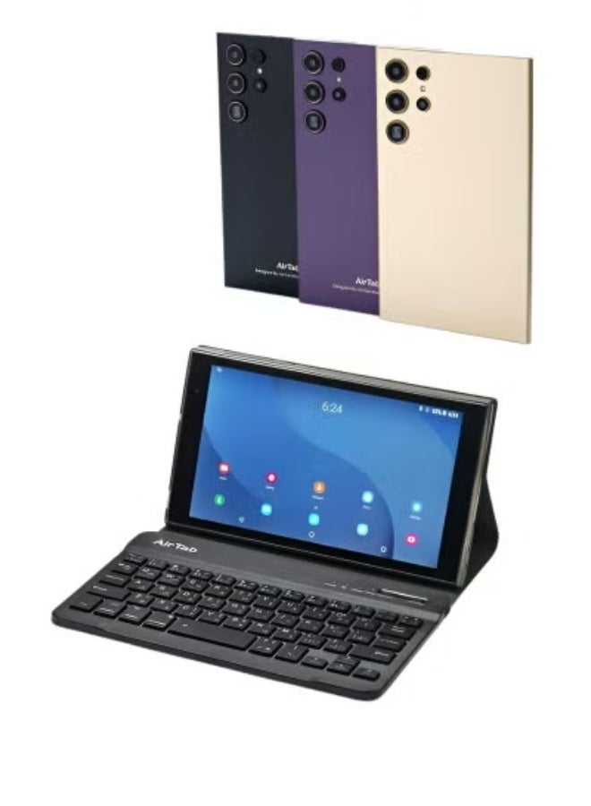 AIR TAB تابلت أندرويد 15 U17 ألترا بحجم 7 إنش | 16 جيجابايت رام + 1 تيرابايت تخزين | أداء ثماني النواة | بطارية 8000 مللي أمبير | كاميرا مزدوجة | تابلت واي فاي مع قلم ولوحة مفاتيح للدراسة والعمل والترفيه - Image 2